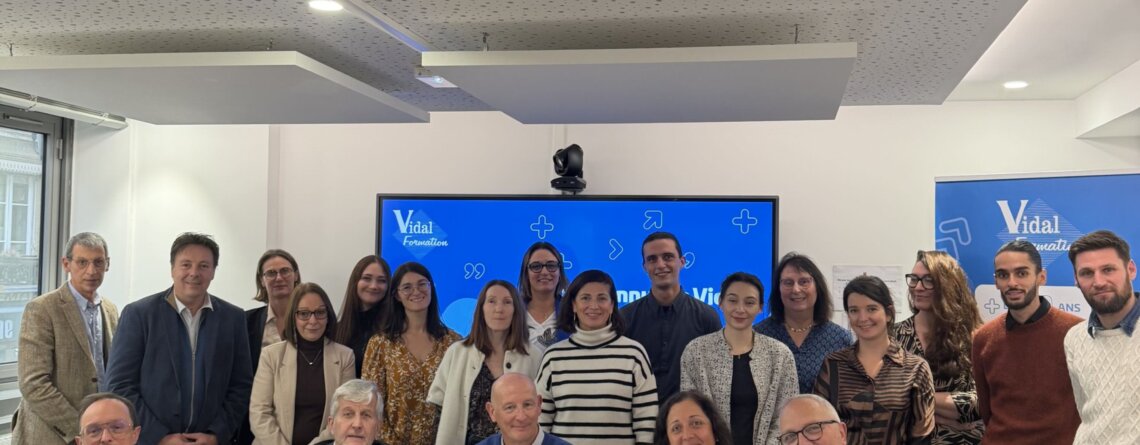 L'équipe Vidal Formation réunie pour la journée Vidal autour des certifications