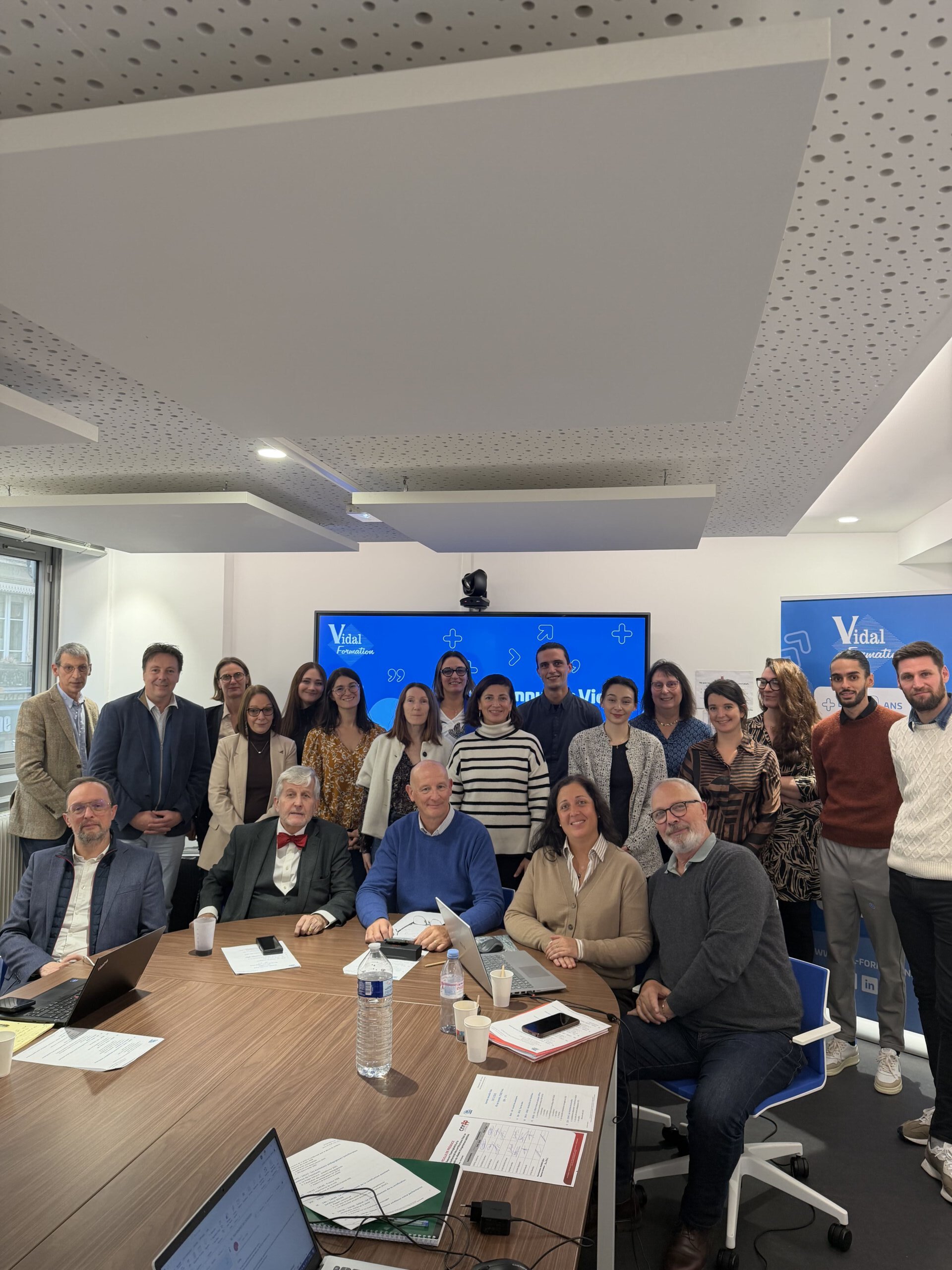 L'équipe Vidal Formation réunie pour la journée Vidal autour des certifications
